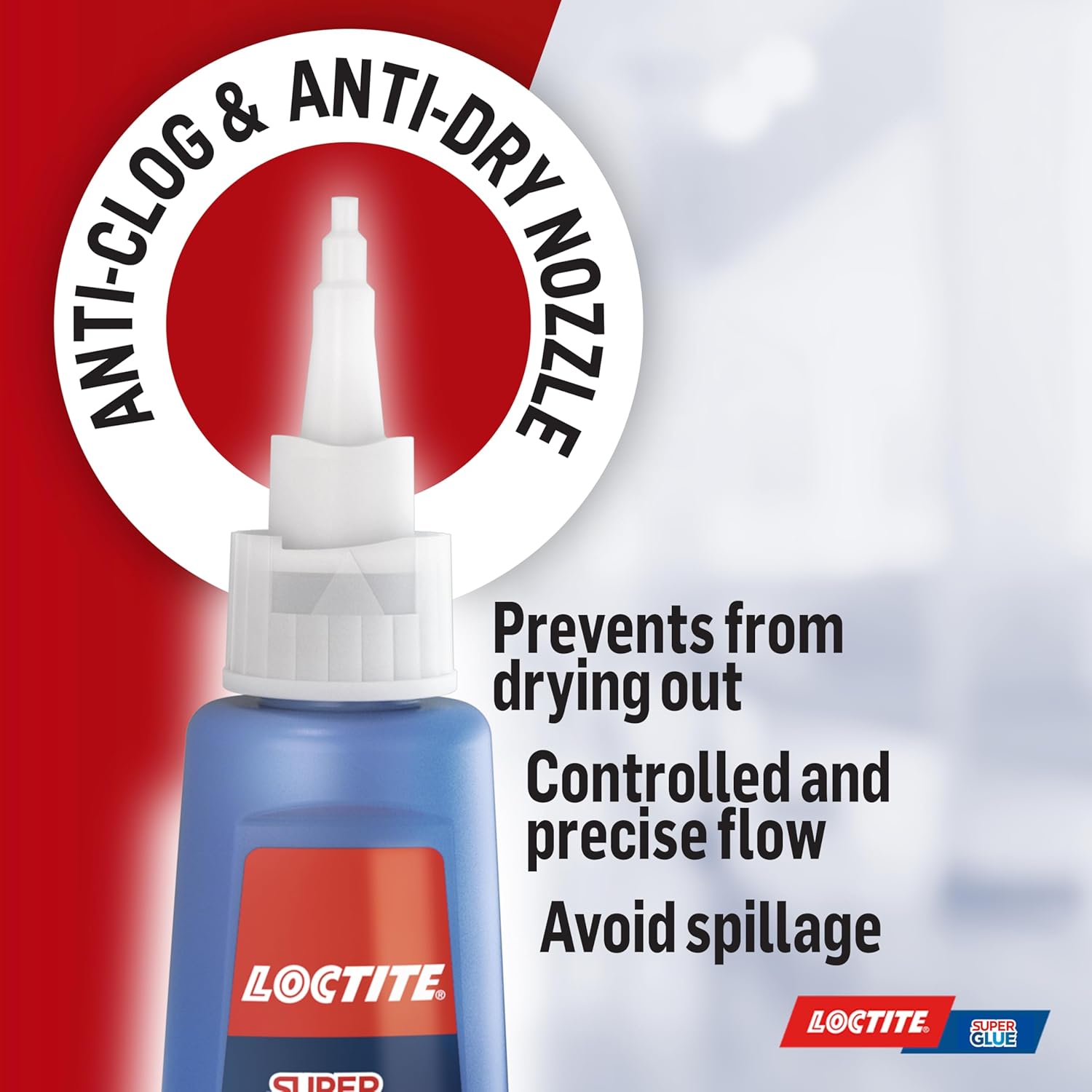 Loctite Super Glue 20g, All Purpose Liquid Adhesive for Repairs, Super Strong Clear Glue for Various Materials, Superglue for Precise Repairs, 1 x 20g
