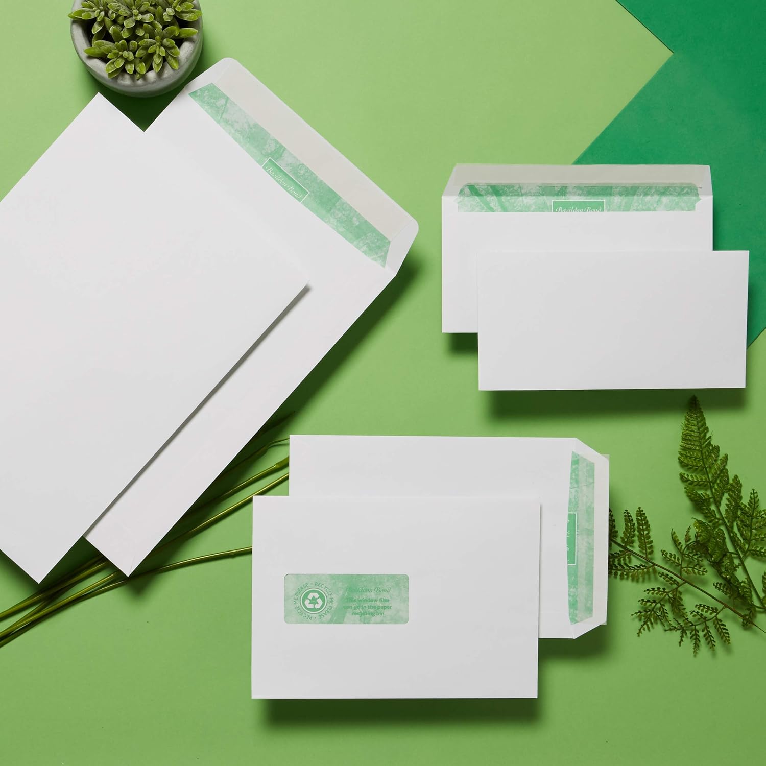 Basildon Bond Envelopes C5 White wrapped Pk50
