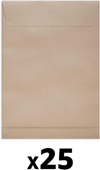 New Guardian Mini Pack Envelopes 25mm Gusset 130gsm C4 Manilla Ref F27666