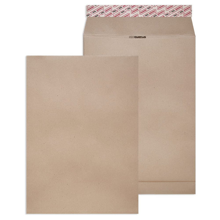 New Guardian Mini Pack Envelopes 25mm Gusset 130gsm C4 Manilla Ref F27666