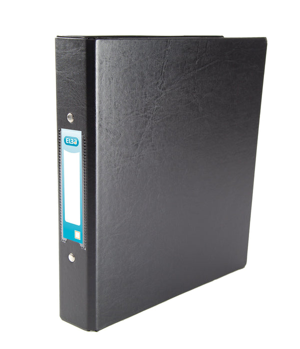 Emgee Ring Binders Heavyweight PVC 2 O-Ring Size 25mm A5 Black, Pack 10 Folders