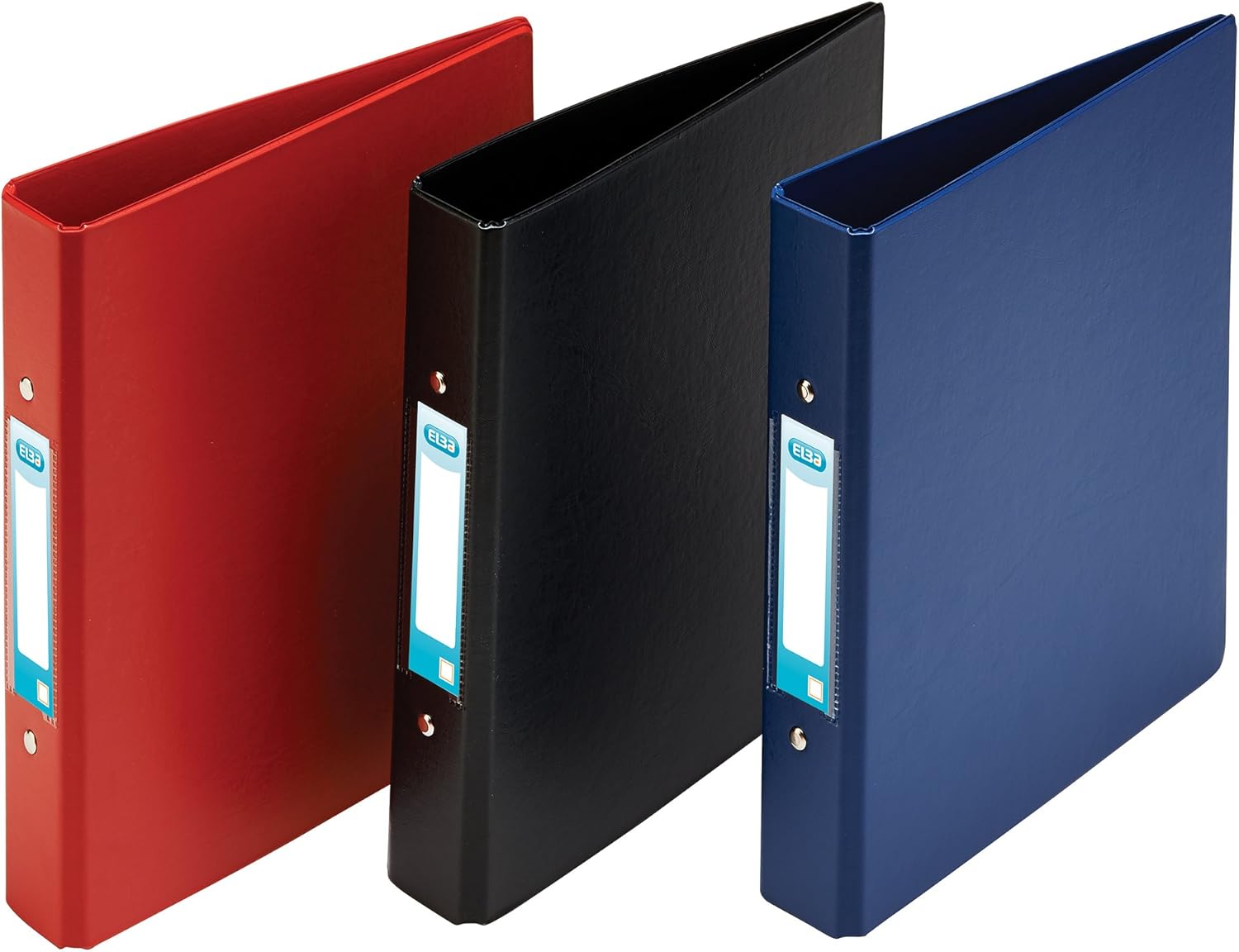 Emgee Ring Binders Heavyweight PVC 2 O-Ring Size 25mm A5 Black, Pack 10 Folders