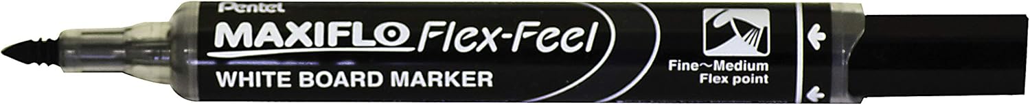 Pentel Maxiflo Flex-feel White Board Marker Pens Assorted Colors - Pack 4