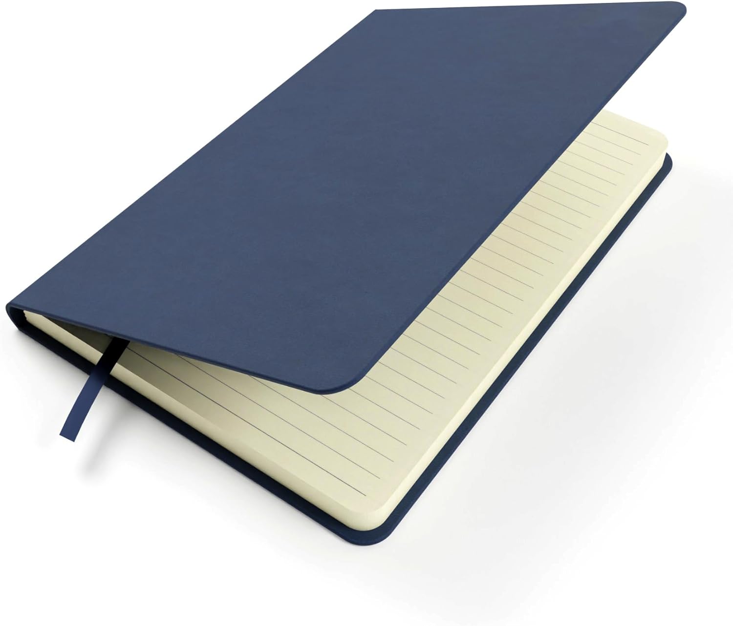 Silvine A5 Executive Hardback Notebook / Journal Blue. 160 Lined Pages of 90gsm Premium Ivory Paper, 197BL