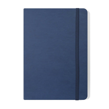 Silvine A5 Executive Hardback Notebook / Journal Blue. 160 Lined Pages of 90gsm Premium Ivory Paper, 197BL