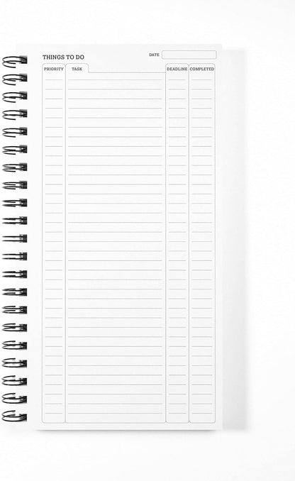 Silvine 280 x 150mm Recycled Things to Do Planner. Pre-Printed Template (120 Sheets