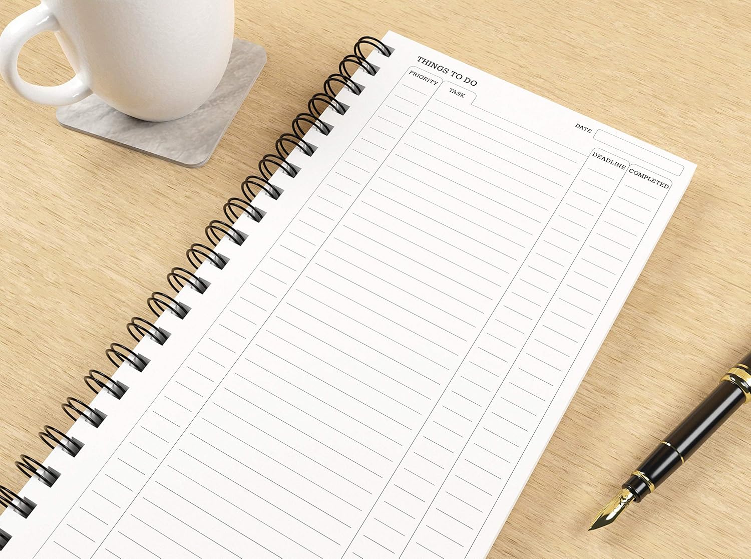 Silvine 280 x 150mm Recycled Things to Do Planner. Pre-Printed Template (120 Sheets