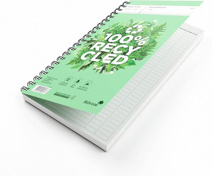 Silvine 280 x 150mm Recycled Things to Do Planner. Pre-Printed Template (120 Sheets