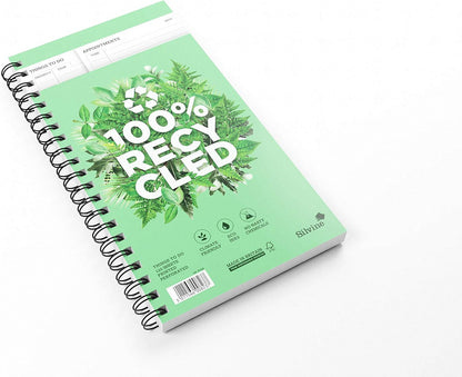 Silvine 280 x 150mm Recycled Things to Do Planner. Pre-Printed Template (120 Sheets