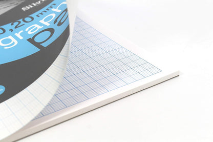 Silvine A4 Professional Graph Pad. 50 Sheets of Quality 90gsm Paper, A4GP21020