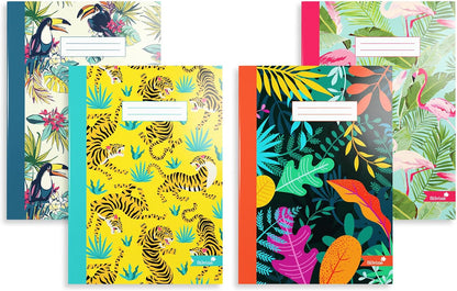 Silvine A5 Notebooks in 4 Assorted Marlene West Designs. 80 Pages, Lined with Margin. Ref NBA5SG
