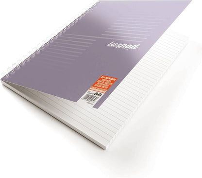 Silvine Luxpad Assorted Metallic A4 FSC Wirebound Notebook - Lined (200 Pages) Pack of 3