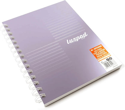 Silvine Luxpad Assorted Metallic A5 FSC Wirebound Notebook - Lined (200 Pages) Pack of 3