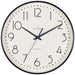 Acctim Earl Wall Clock Non-Ticking Sweep Retro Design Quartz Black 25cm
