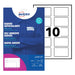 Avery J4785-15 15 Sheets of 10 Printable Customisable Textile Name Badges – Silk Acetate, 80 x 50 mm, for Inkjet Printers, 150 Badges Total