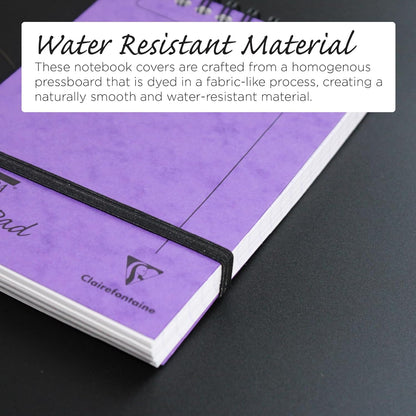 Clairefontaine 4935Z Pack of 10 Headed Spiral Pads with Europa Midi Pad - 10.2x15.2 cm - 200 Detachable Lined Pages - Random Colour Glossy Card Covers