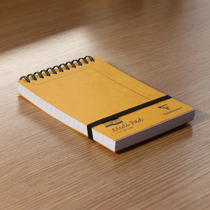 Clairefontaine 4935Z Pack of 10 Headed Spiral Pads with Europa Midi Pad - 10.2x15.2 cm - 200 Detachable Lined Pages - Random Colour Glossy Card Covers