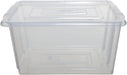 Whitefurze Stack & Store Small Storage Box 14 Litres Without Lid, Transparent