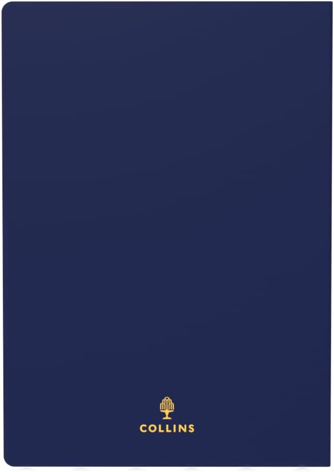 Collins Peace, Love & Understanding 2025 Planner - A5 Week to View Diary - Navy - (E-PLU153.PZ-25) - Stylish Weekly Eco Diary with Recycled Paper