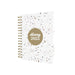 Collins Scandi 2025 Diary - A5 Day to Page Journal with Appointments - NEW - White Terrazzo - (E-PW51.WHTZ-25) - Daily Planner with Hardback Wiro-Bound Covers and Recycled Paper