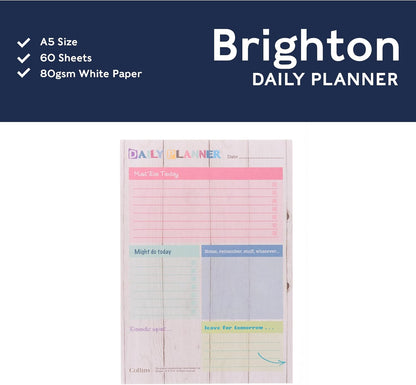 Collins Brighton - Planner Pad A5 Daily - DPDA5-01