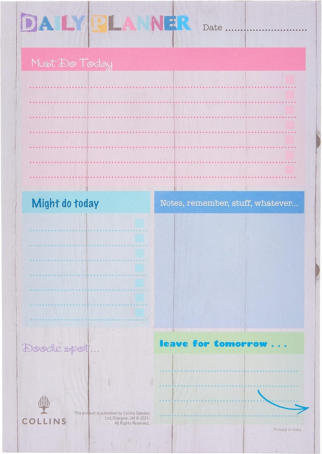 Collins Brighton - Planner Pad A5 Daily - DPDA5-01