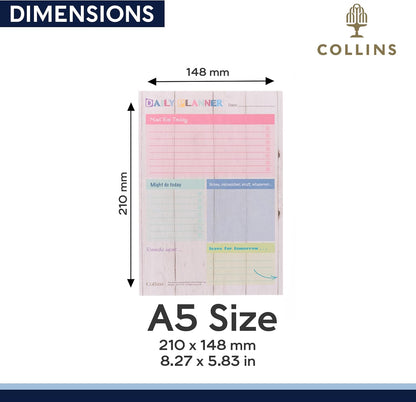 Collins Brighton - Planner Pad A5 Daily - DPDA5-01