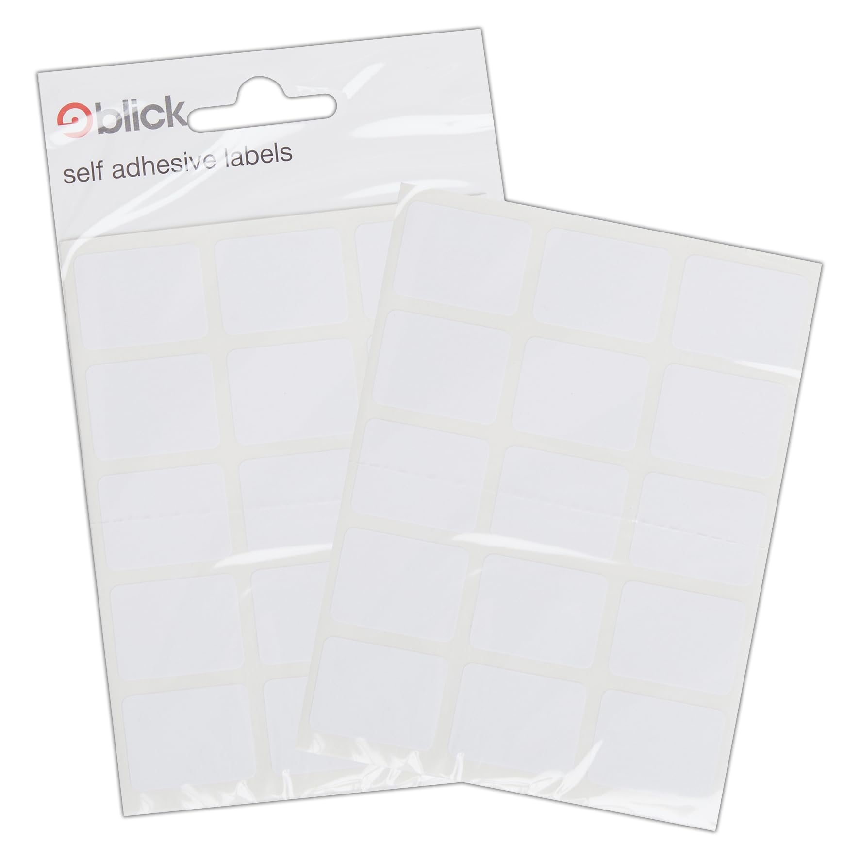 Blick Labels, White, Self Adhesive Stickers, Rectangular, 19mm x 25mm, 105 Labels, for Home, Office, Family, School, Letters, Address