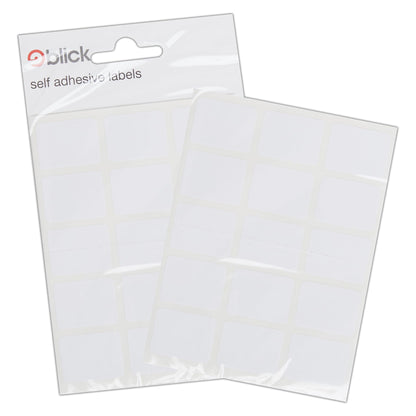 Blick Labels, White, Self Adhesive Stickers, Rectangular, 19mm x 25mm, 105 Labels, for Home, Office, Family, School, Letters, Address