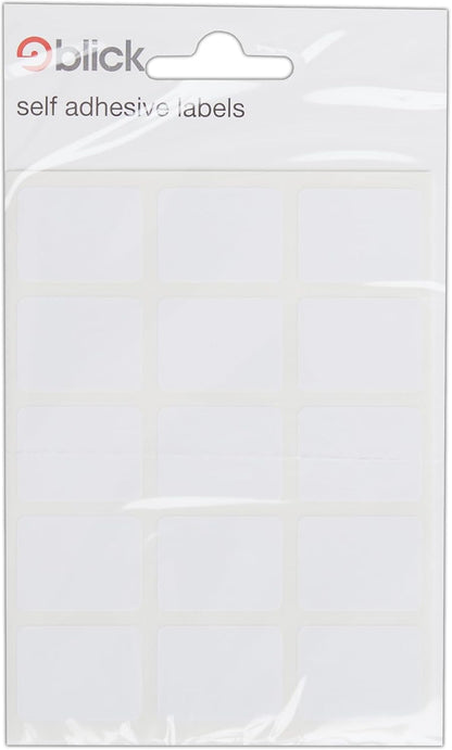 Blick Labels, White, Self Adhesive Stickers, Rectangular, 19mm x 25mm, 105 Labels, for Home, Office, Family, School, Letters, Address