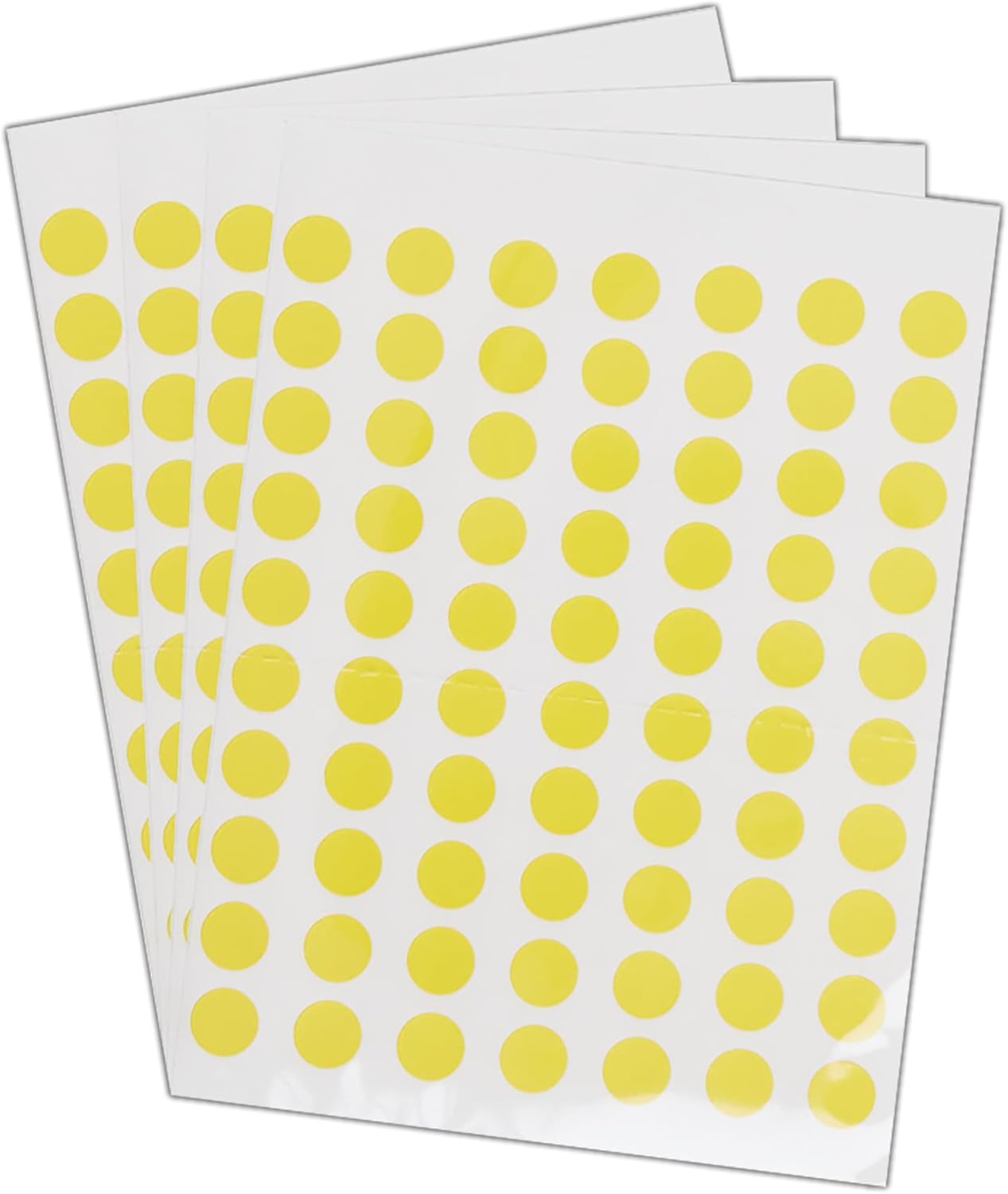 Blick Labels, Yellow, Self Adhesive Stickers, Coloured Dot, Circles, 8mm, 490 Labels, for Home, Office, Family, School, Holiday Calendar Organising, Planner, Rewards Chart, Colour Coding
