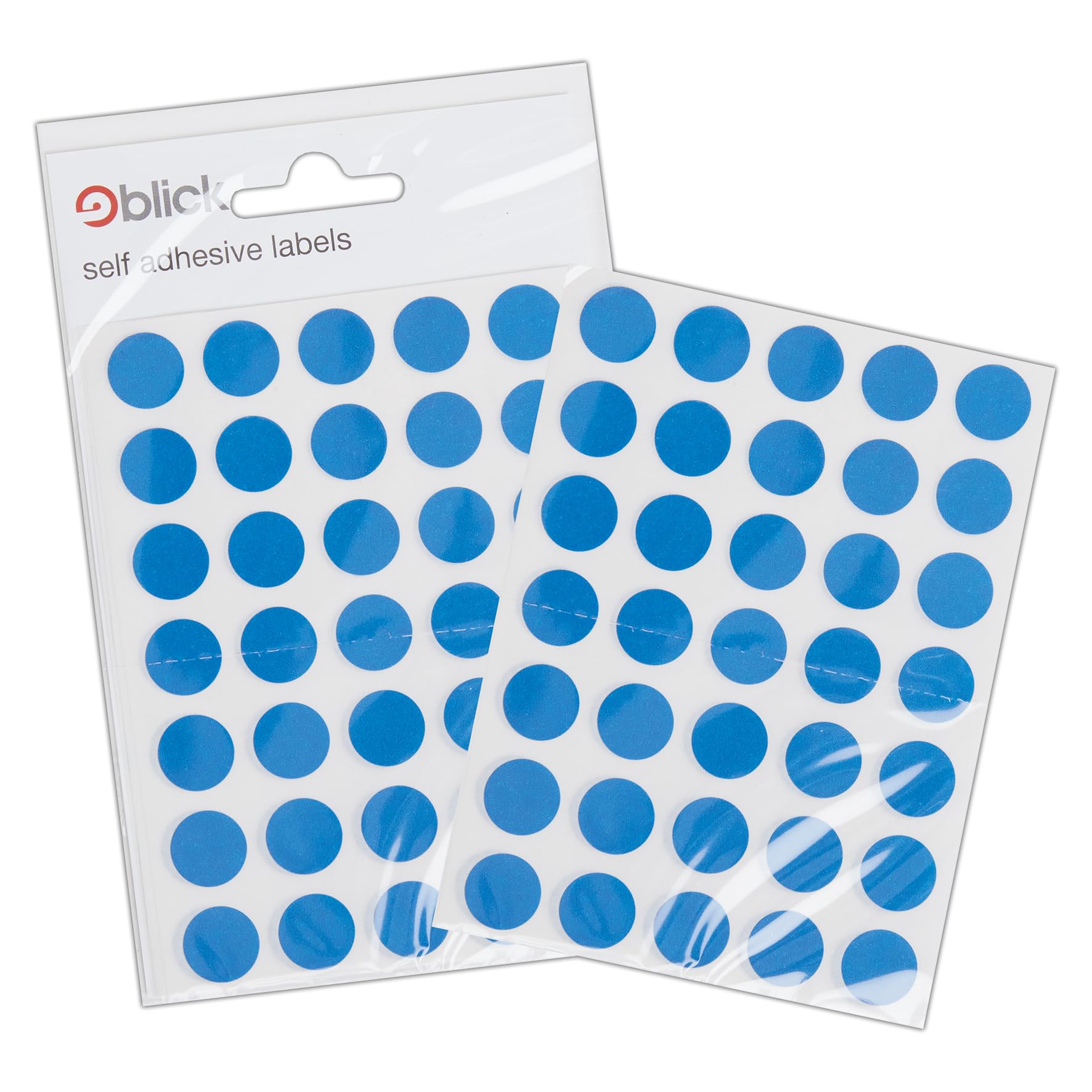 Blick Labels, Blue, Self Adhesive Stickers, Coloured Dot, Circles, 13mm, 140 Labels, for Home, Office, Family, School, Holiday Calendar Organising, Planner, Rewards Chart, Colour Coding