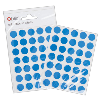 Blick Labels, Blue, Self Adhesive Stickers, Coloured Dot, Circles, 13mm, 140 Labels, for Home, Office, Family, School, Holiday Calendar Organising, Planner, Rewards Chart, Colour Coding