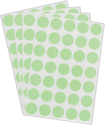 Blick Labels, Fluorescent Green, Self Adhesive Stickers, Coloured Dot, Circles, 13mm, 140 Labels, for Home, Office, Family, School, Holiday Calendar Organising, Planner, Rewards Chart, Colour Coding