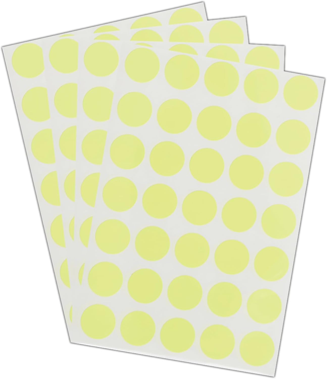 Blick Labels, Fluorescent Yellow, Self Adhesive Stickers, Coloured Dot, Circles, 13mm, 140 Labels, for Home, Office, Family, School, Holiday Calendar Organising, Planner, Rewards Chart, Colour Coding