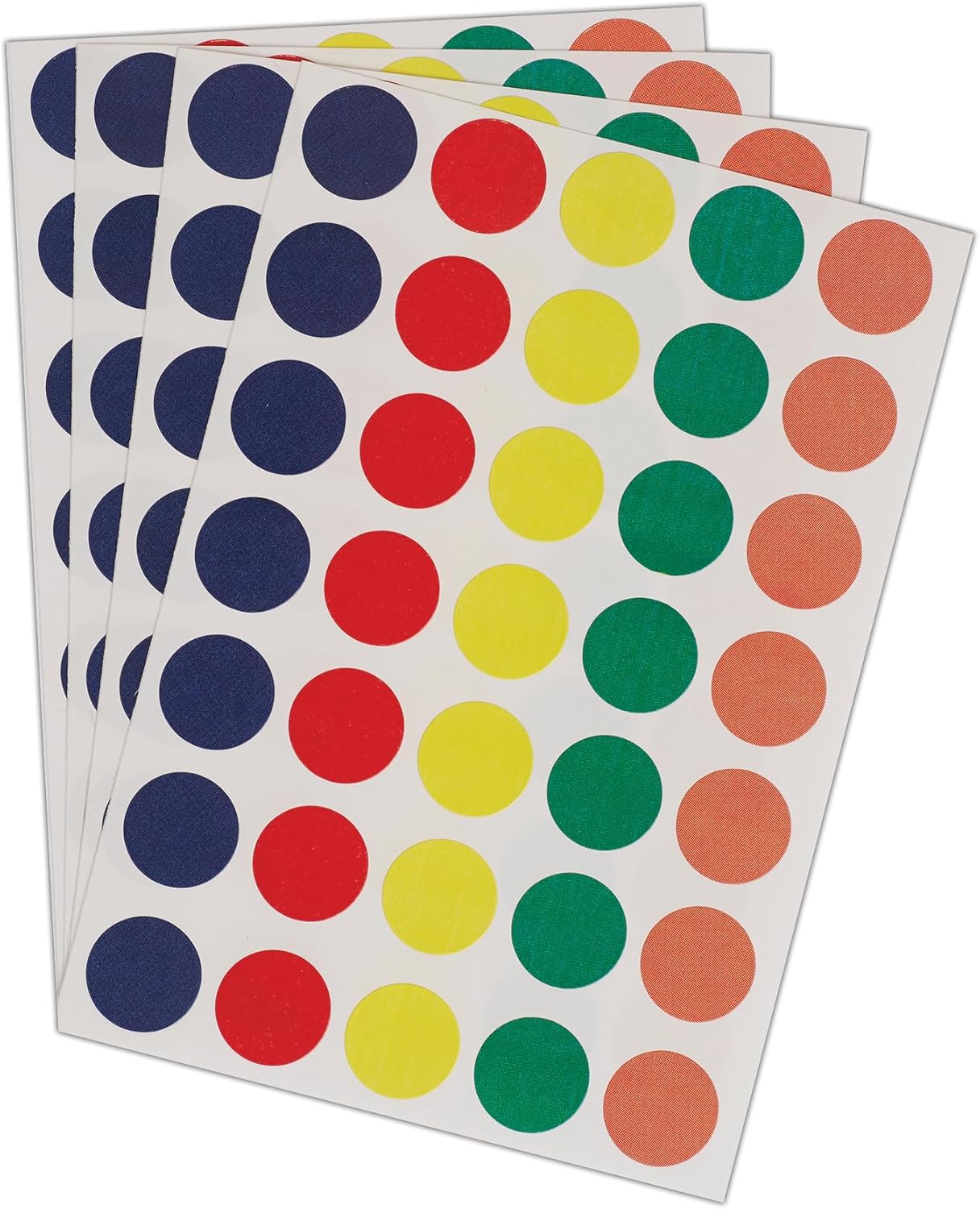 Blick Labels, Assorted Colours, Self Adhesive Stickers, Coloured Dot, Circles, 13mm, 140 Labels, For Home, Office, Family, School, Holiday Calendar Organising, Planner, Rewards Chart, Colour Coding