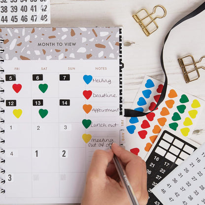 Blick Labels, Black, Self Adhesive Stickers, 00-99 Numbers, 13mm x 13mm, 144 Labels, for Home, Office, Family, School, Holiday Calendar Organising, Planner, Rewards Chart, Colour Coding