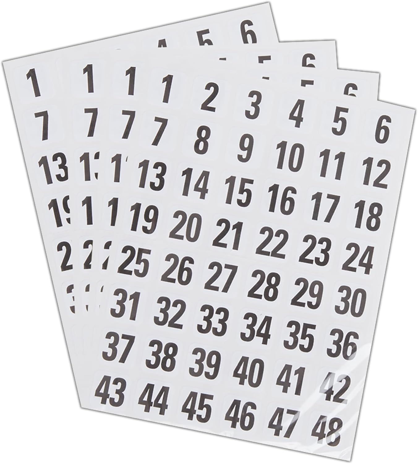 Blick Labels, Black, Self Adhesive Stickers, 00-99 Numbers, 13mm x 13mm, 144 Labels, for Home, Office, Family, School, Holiday Calendar Organising, Planner, Rewards Chart, Colour Coding