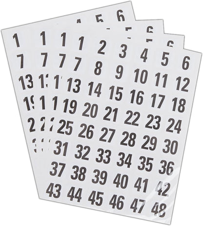 Blick Labels, Black, Self Adhesive Stickers, 00-99 Numbers, 13mm x 13mm, 144 Labels, for Home, Office, Family, School, Holiday Calendar Organising, Planner, Rewards Chart, Colour Coding