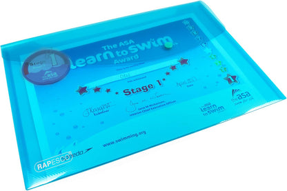 Rapesco 1494 Popper Wallets, A4+ / Foolscap, Assorted Transparent Colours