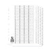 Q-Connect A4 1-100 Mylar Index (10 Pack