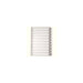 WX01528 A4 Mylar Index 1-10 White WX01528