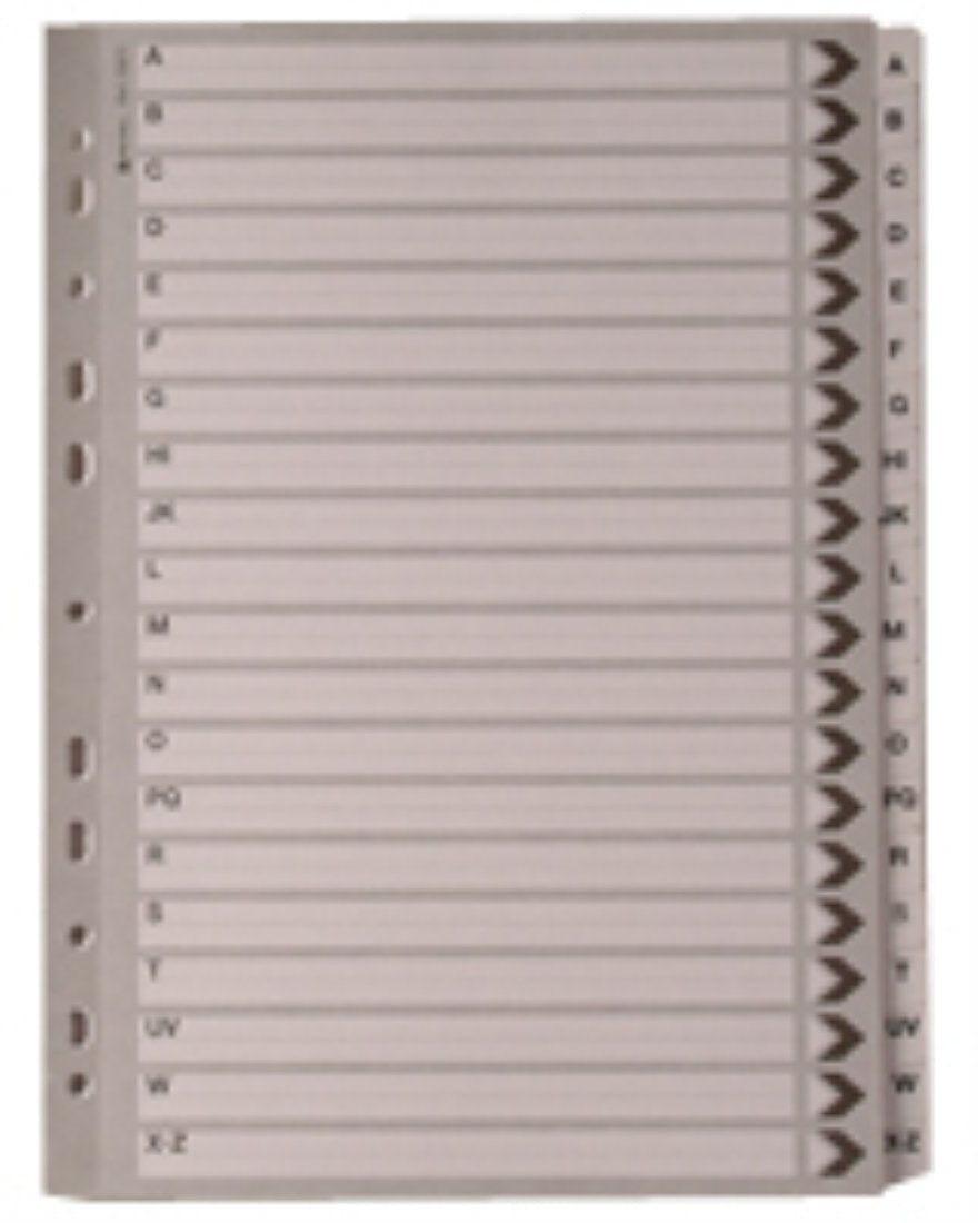 Whitebox A4 A-Z Mylar Index - White