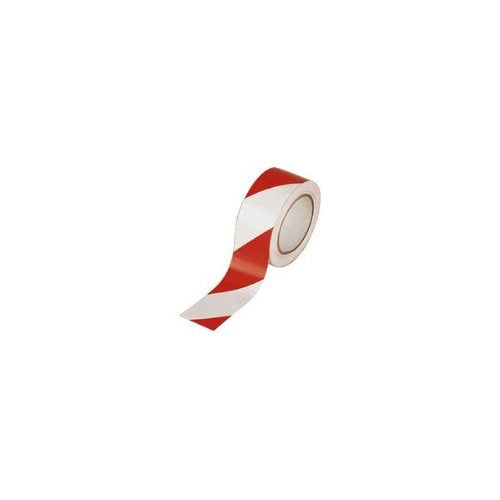 Ambassador MA19372 Vinyl Hazard Tape - White/red