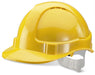 Economy Vented Safety Helmet Yellow