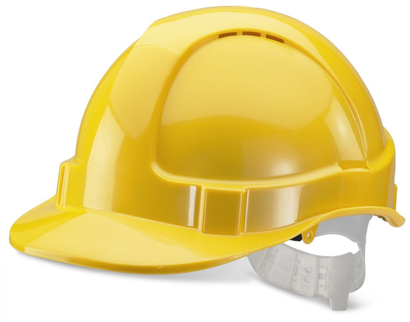 Economy Vented Safety Helmet Yellow