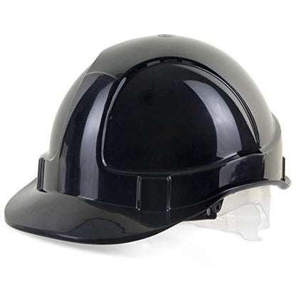Economy Vented Safety Helmet Blk