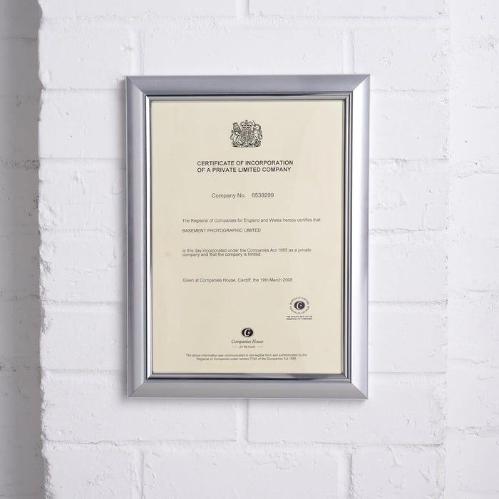 Seco Premium Cert Holder A4 Silver