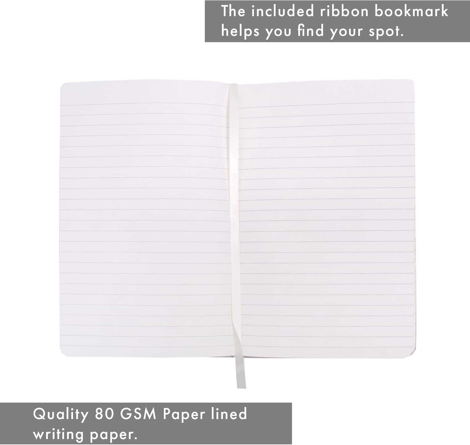 Pukka Pad, Soft Cover Notebook – 192 Pages of 80GSM Acid-Free Lined Paper – Vegan Leather Cover with Inner Pocket, Ribbon Bookmark, and Elasticated Closure – 130 x 210mm