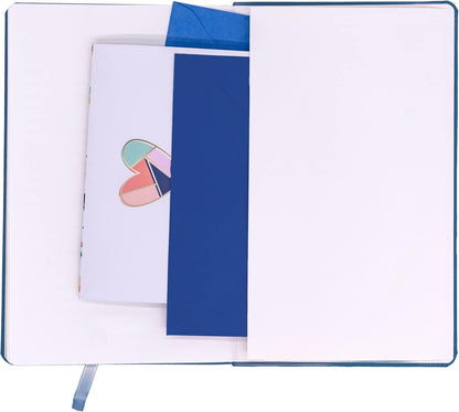 Pukka Pad, Soft Cover Notebook – 192 Pages of 80GSM Acid-Free Quality Lined Paper – Vegan Leather Cover with Inner Pocket for Loose Pages, Ribbon Bookmark, and Elasticated Closure – 130 x 210mm